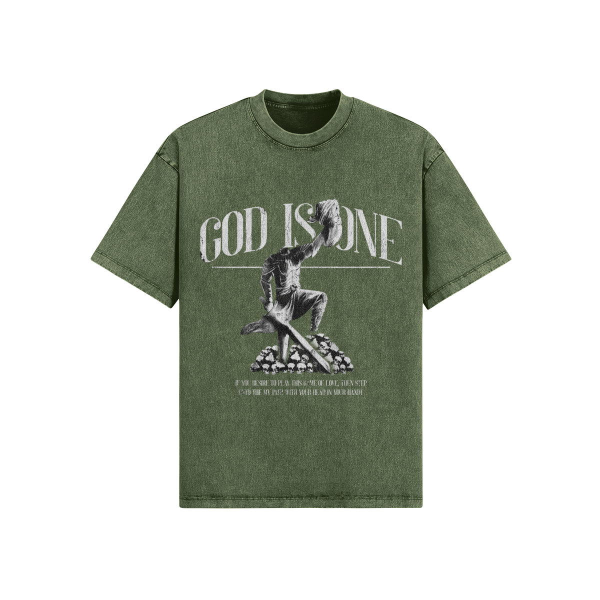 Baba Deep Singh Ji Oversized Acid Washed Tee