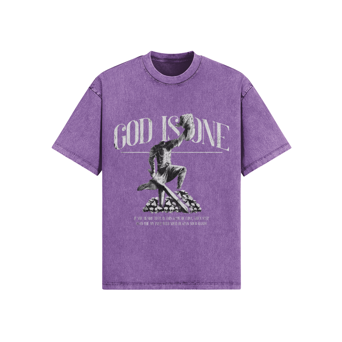 Baba Deep Singh Ji Oversized Acid Washed Tee