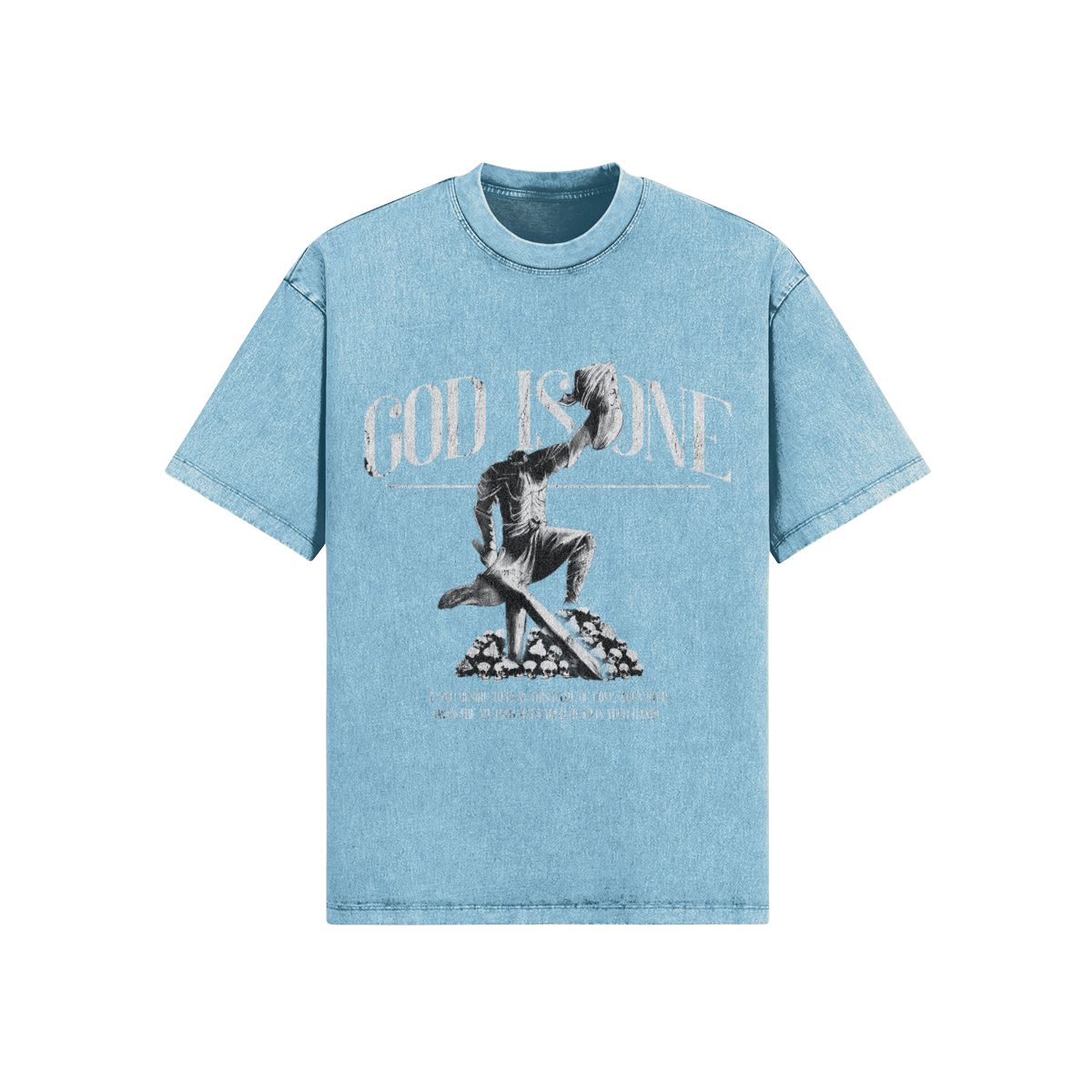 Baba Deep Singh Ji Oversized Acid Washed Tee