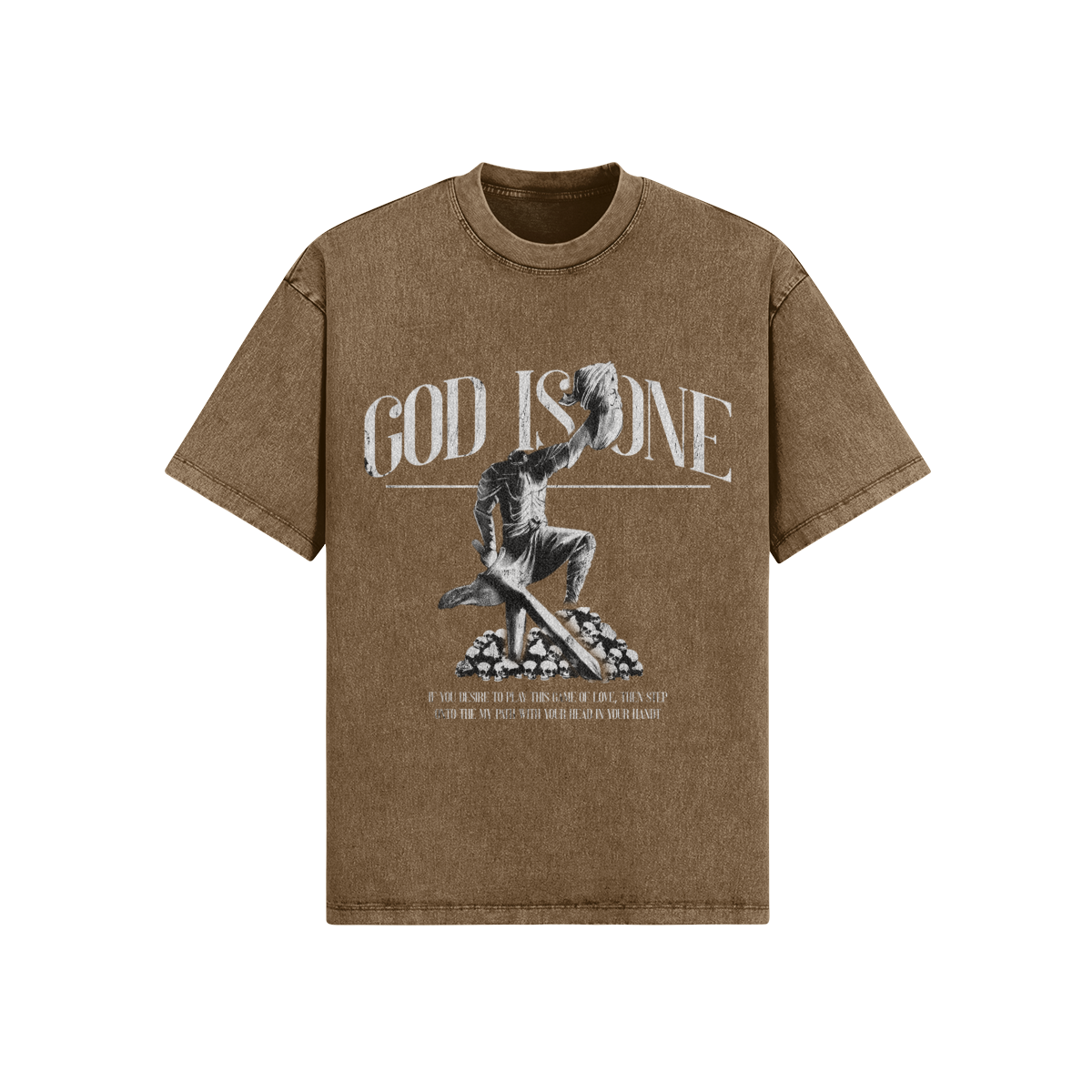 Baba Deep Singh Ji Oversized Acid Washed Tee