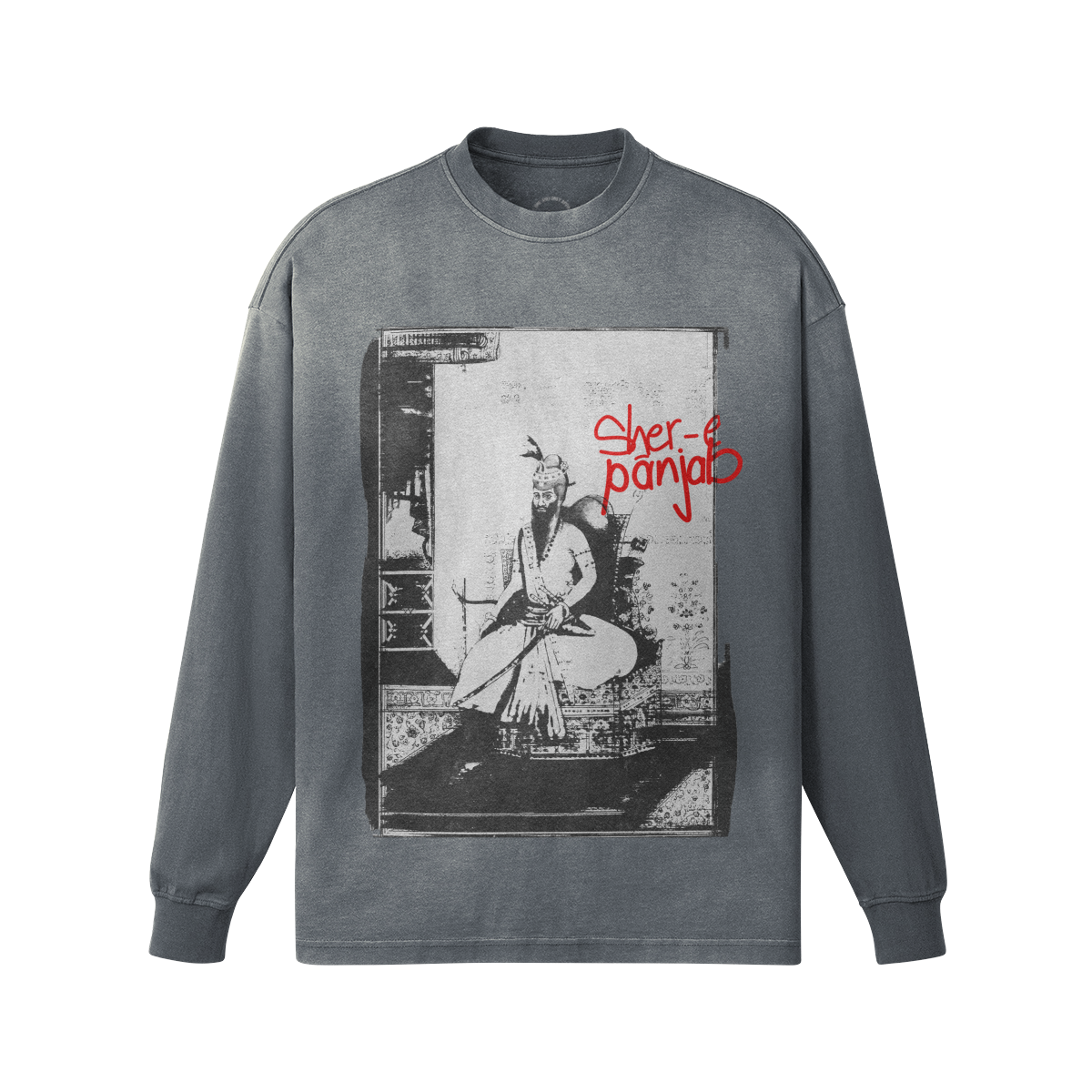 Ranjit Singh Oversized Faded Long Sleeve