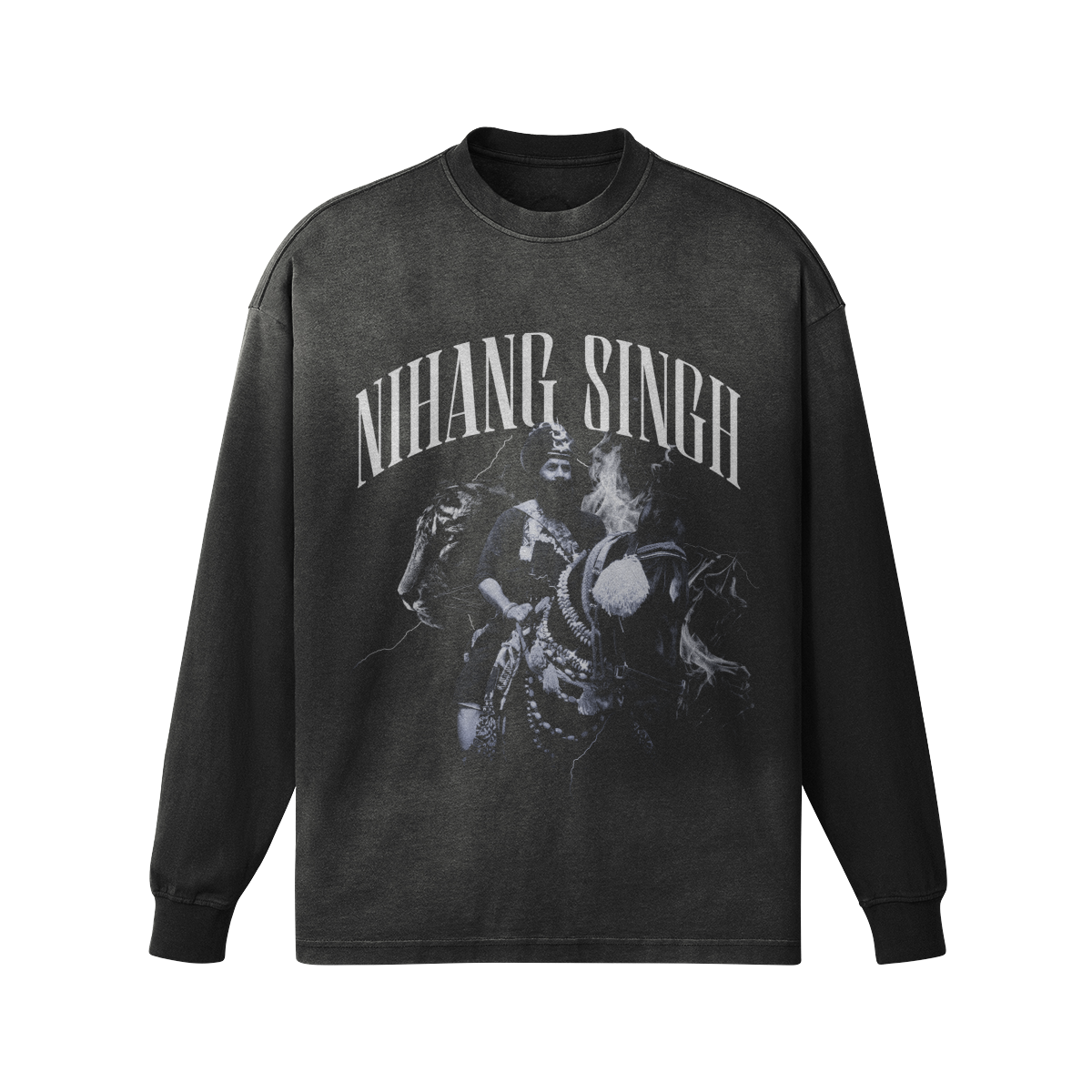 Nihang Singh Oversized Faded Long Sleeve