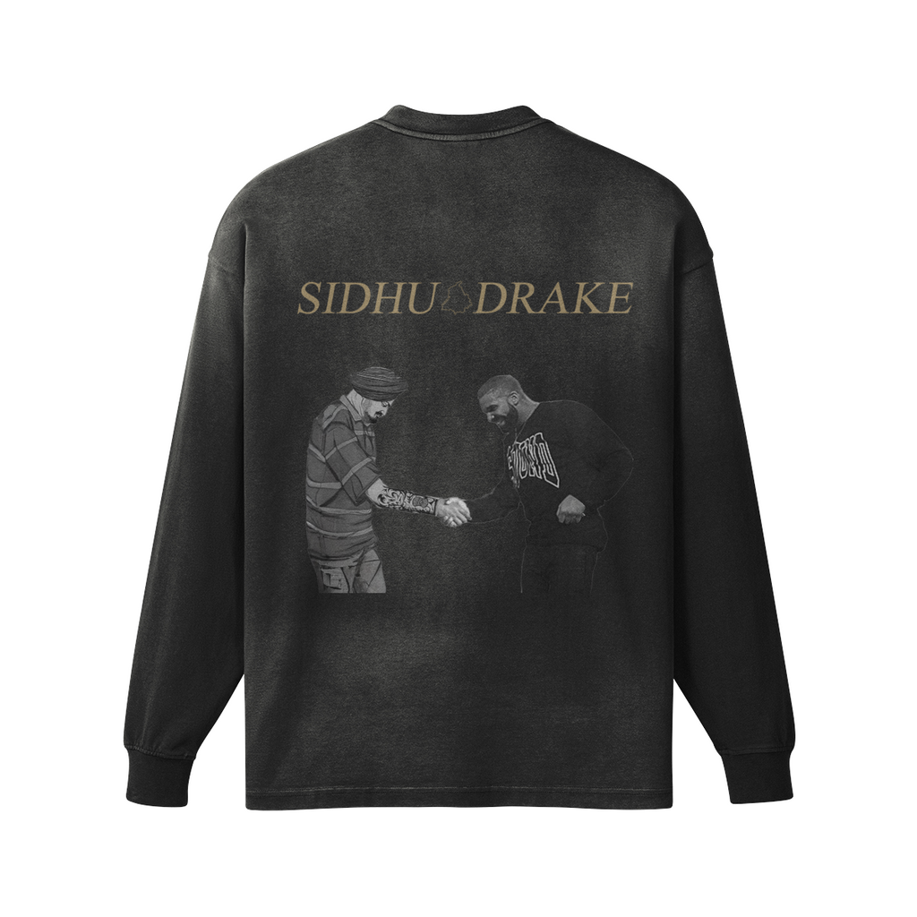 Sidhu X Drake Oversized Faded Long Sleeve