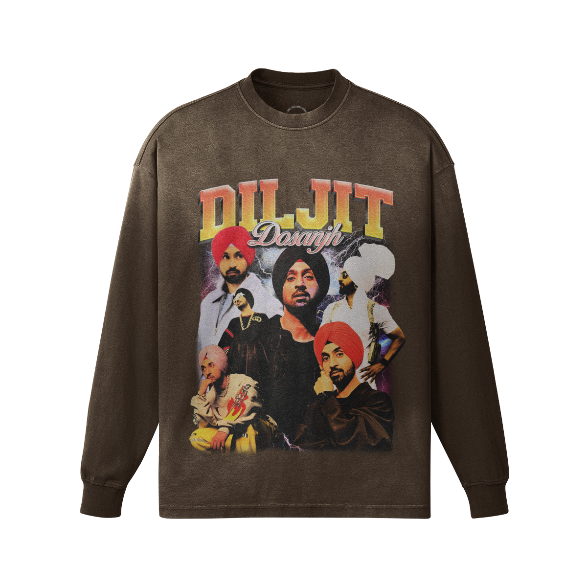 Diljit Oversized Faded Long Sleeve