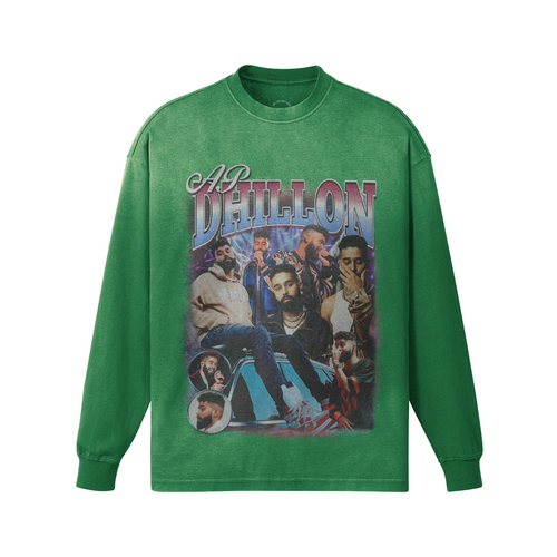 AP Dhillon Oversized Faded Long Sleeve