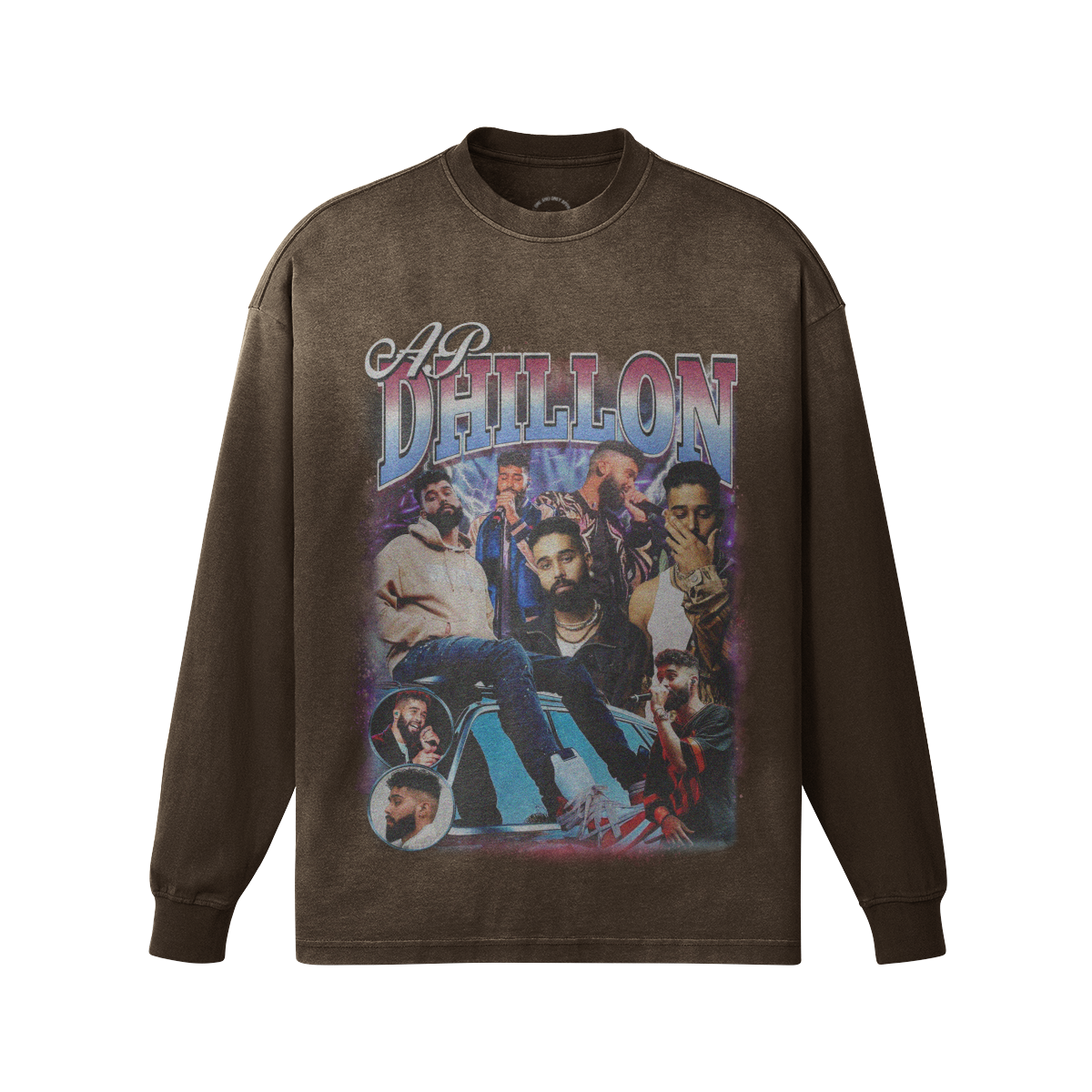 AP Dhillon Oversized Faded Long Sleeve