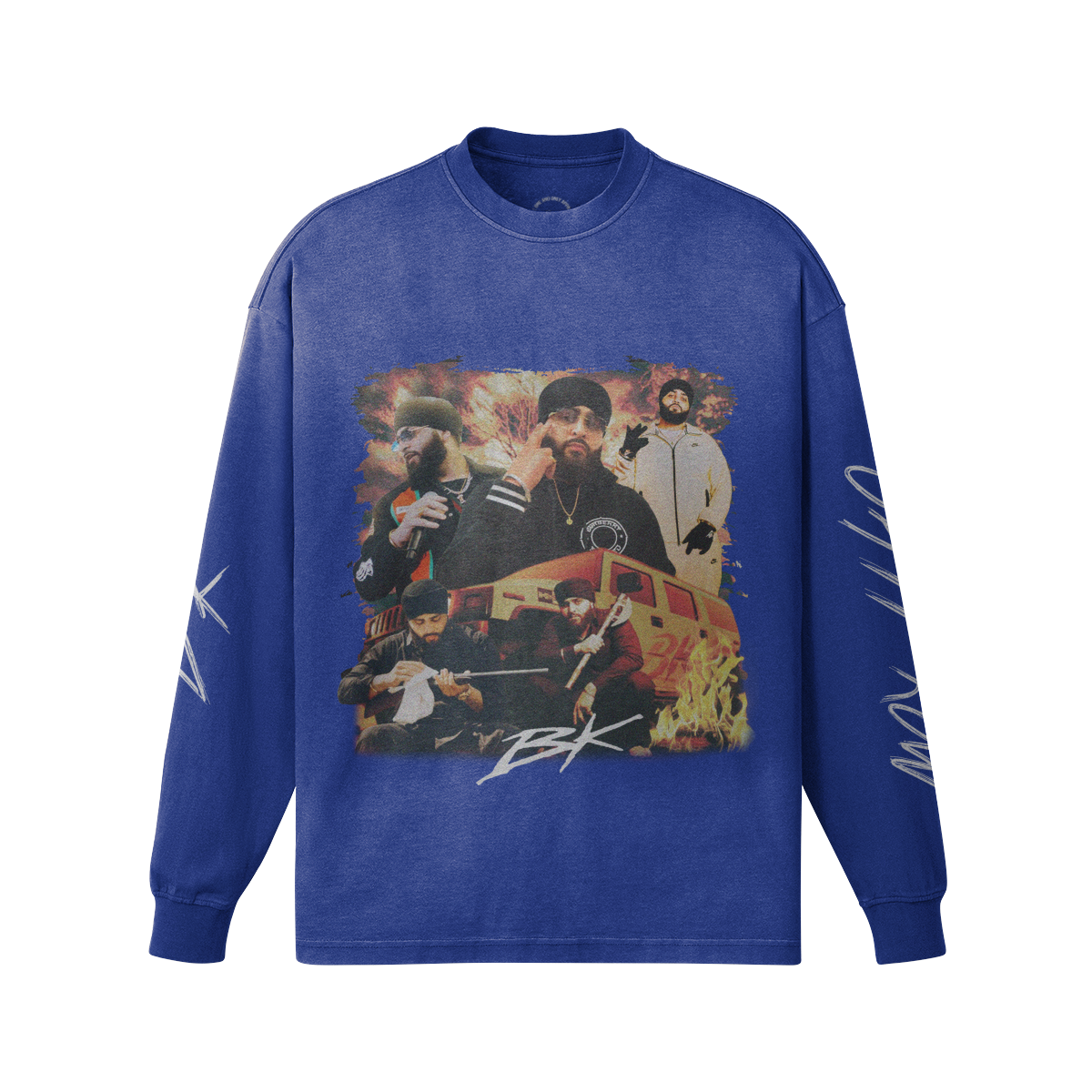 BK Dhaliwal Oversized Faded Long Sleeve