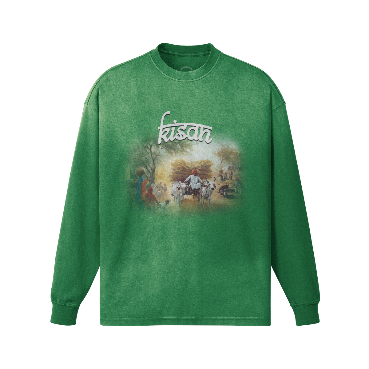 Kisan Oversized Faded Long Sleeve