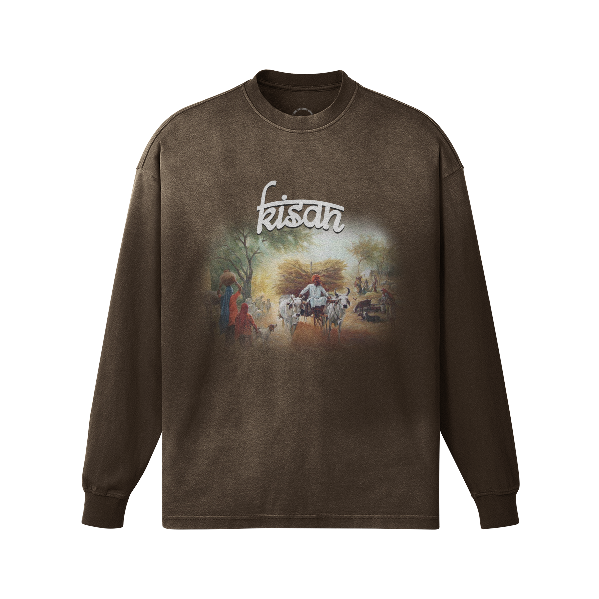 Kisan Oversized Faded Long Sleeve
