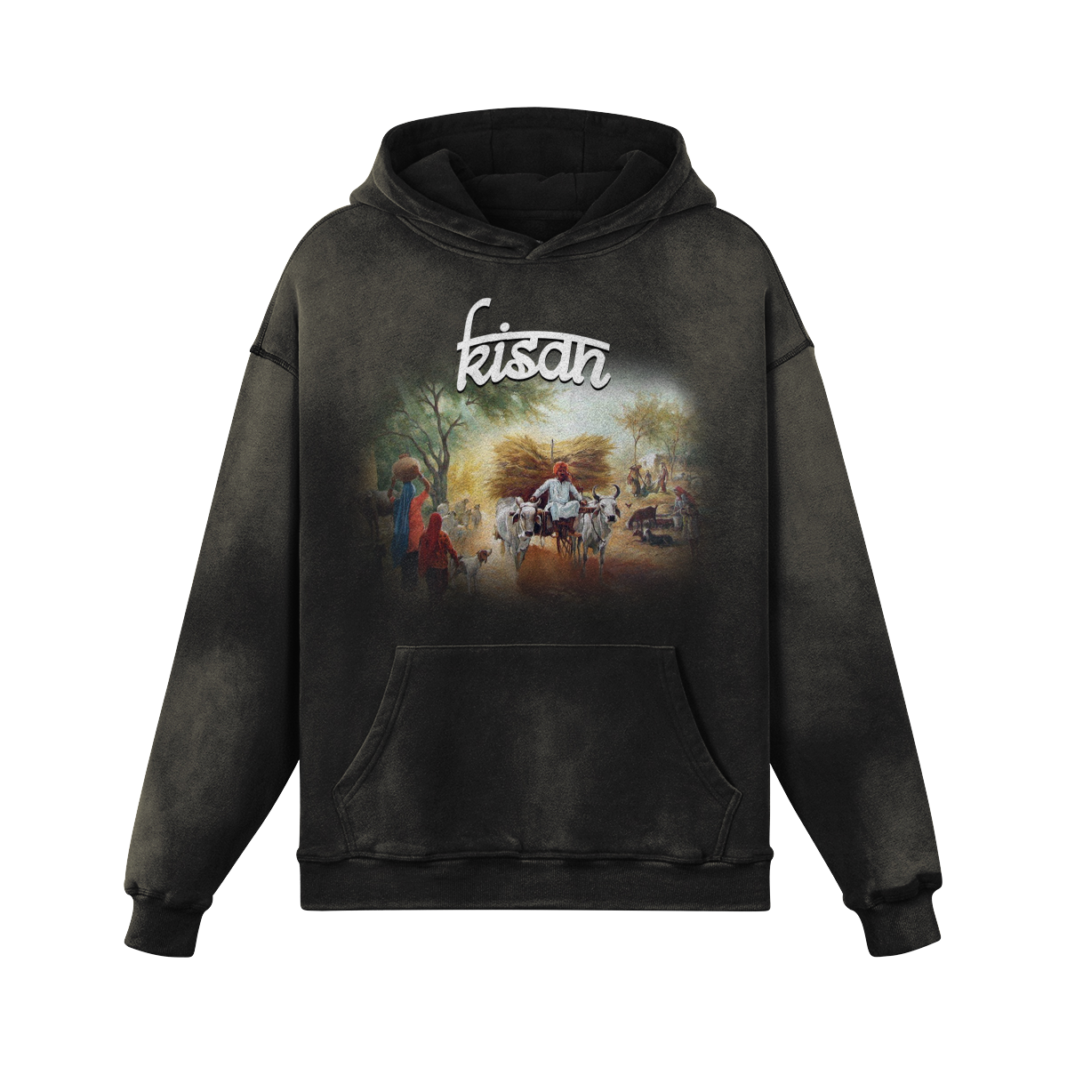 Kisan Oversized Washed Hoodie