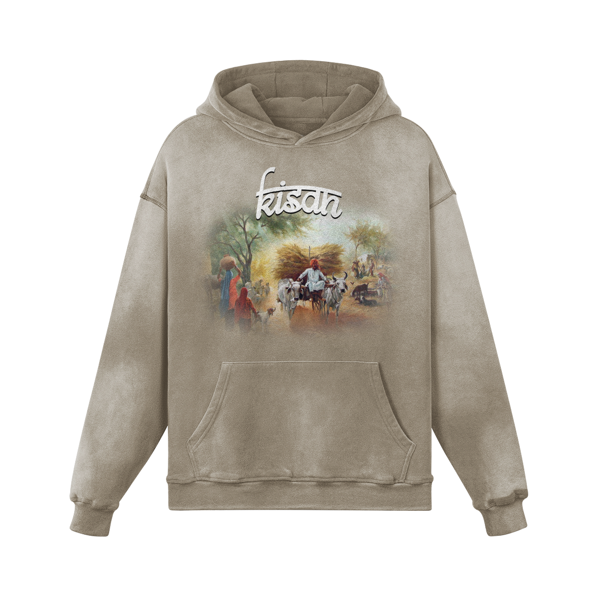 Kisan Oversized Washed Hoodie
