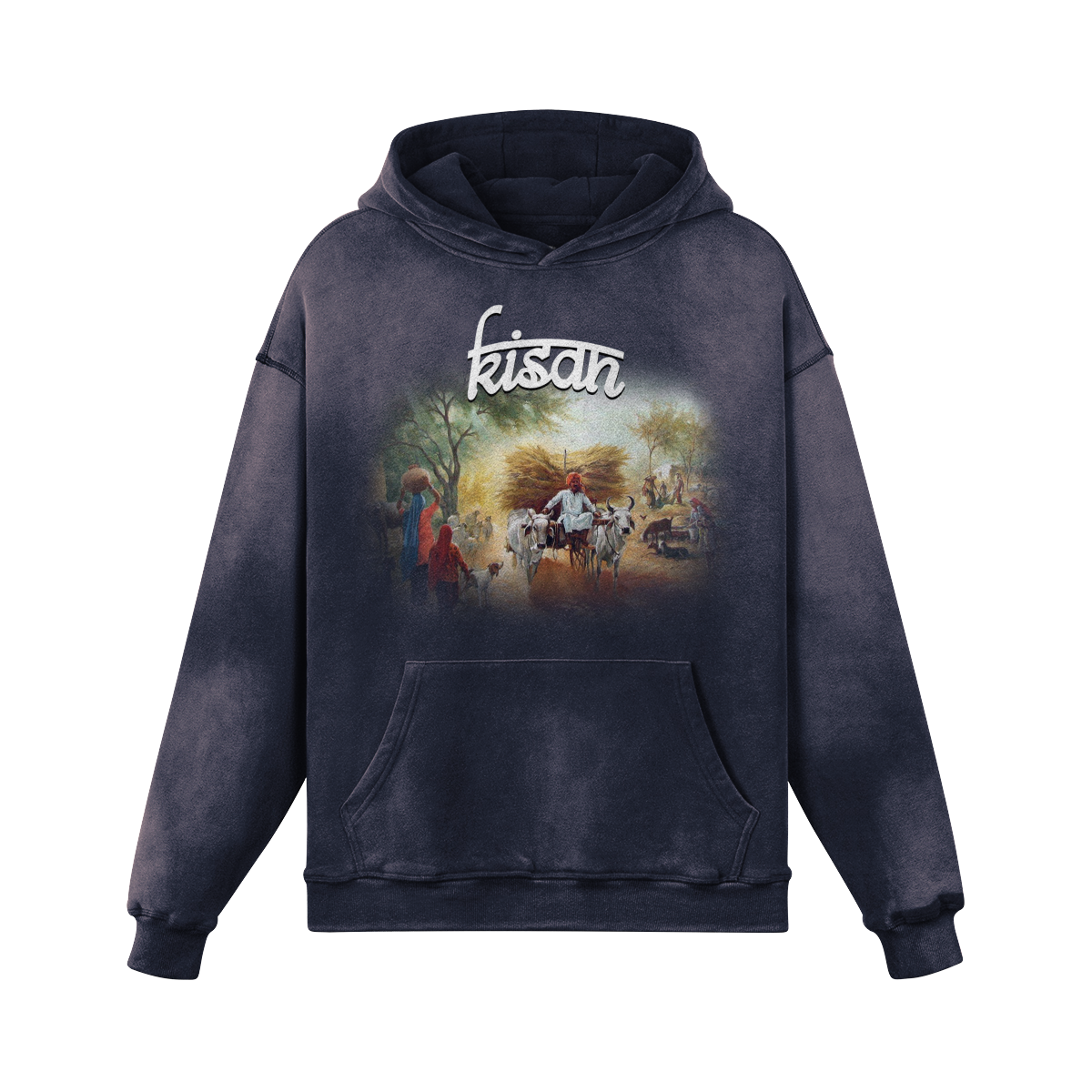 Kisan Oversized Washed Hoodie