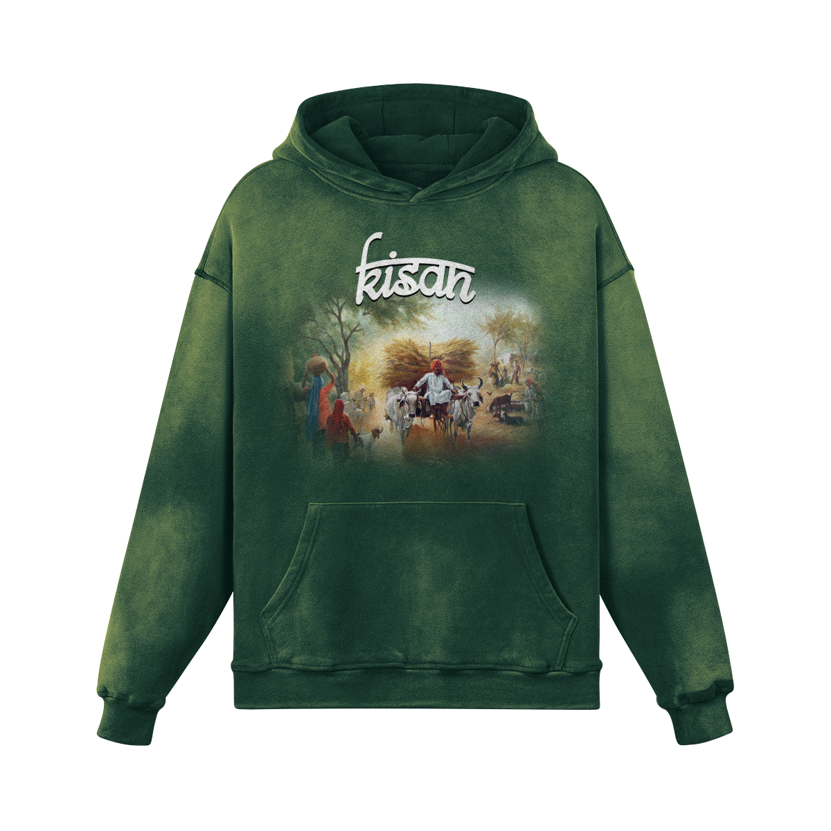 Kisan Oversized Washed Hoodie