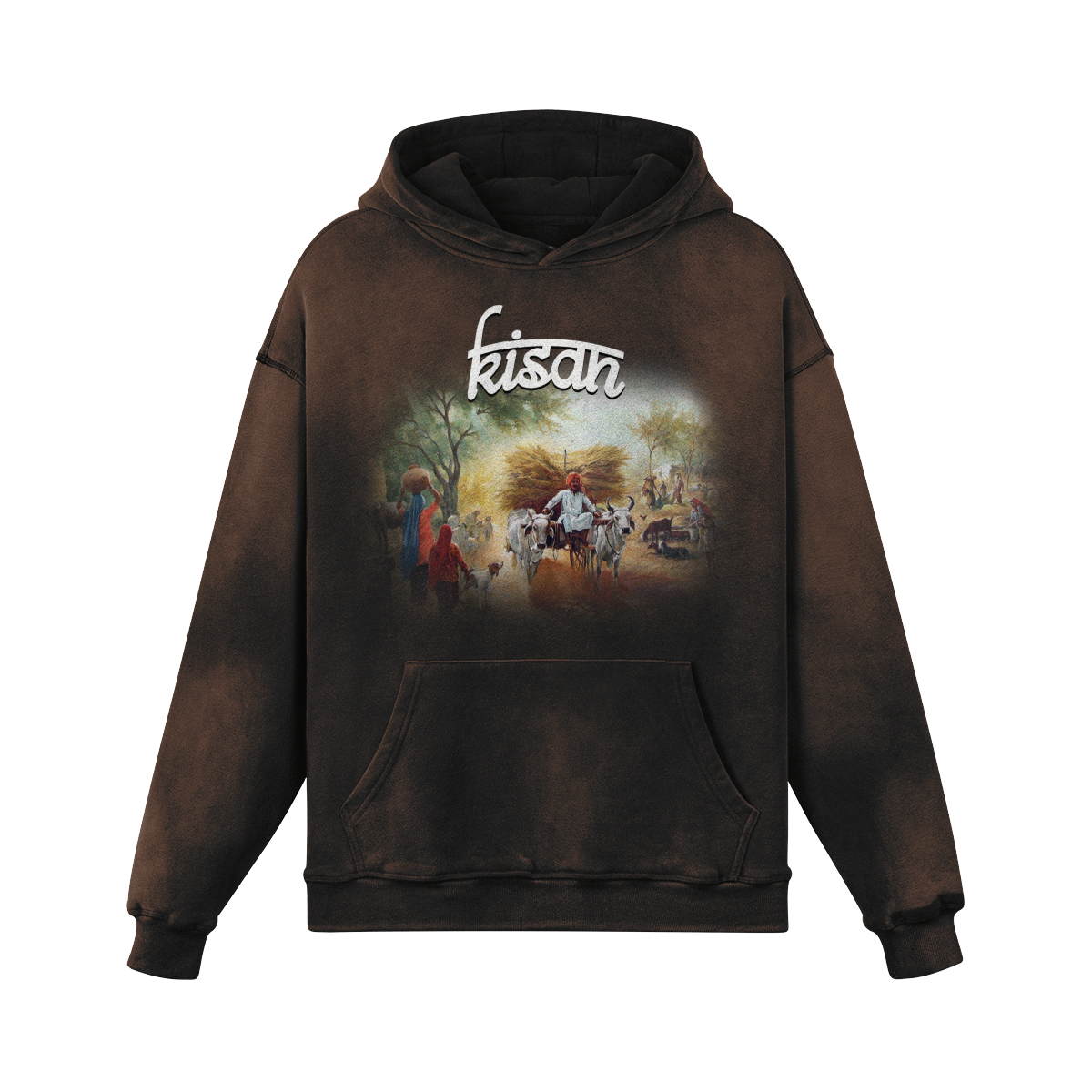 Kisan Oversized Washed Hoodie